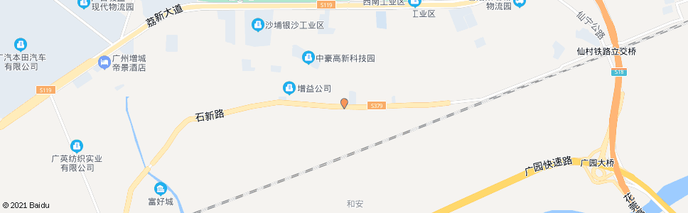 广州银沙工业区_公交站地图_广州公交_妙搜公交查询2024