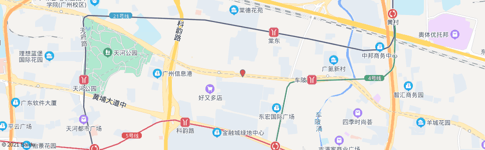广州棠东(BRT)_公交站地图_广州公交_妙搜公交查询2024