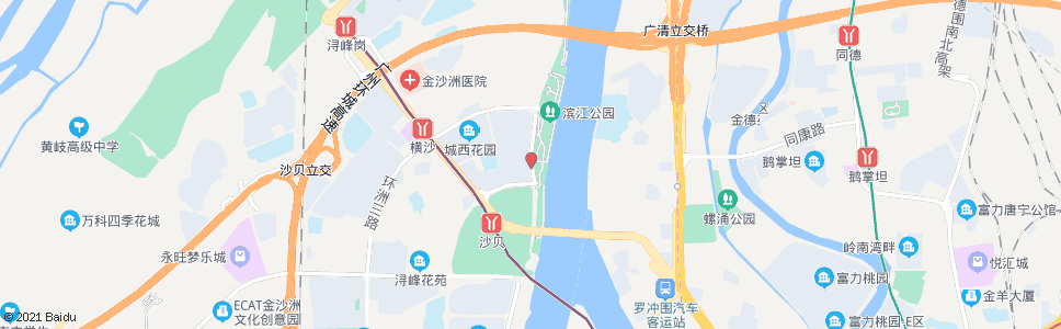 广州金沙洲码头总站_公交站地图_广州公交_妙搜公交查询2024