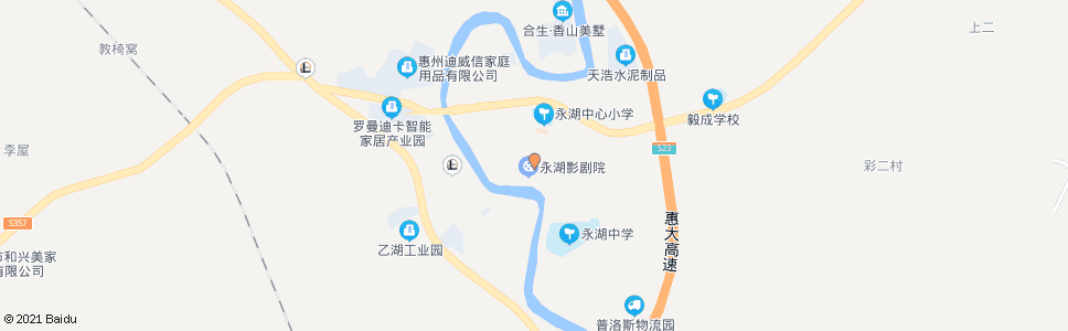 惠州新大坑市场_公交站地图_惠州公交_妙搜公交查询2024