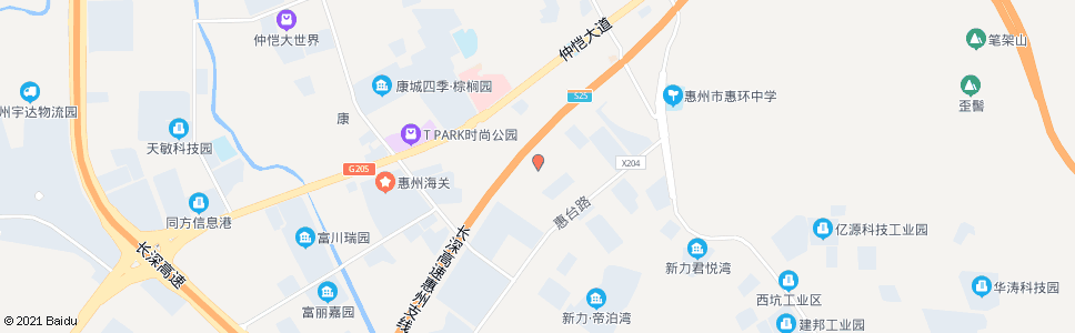 惠州太阳工业园_公交站地图_惠州公交_妙搜公交查询2024