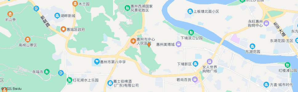 惠州南湖公园_公交站地图_惠州公交_妙搜公交查询2024