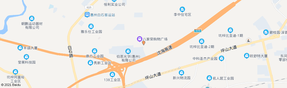 惠州白石综合市场_公交站地图_惠州公交_妙搜公交查询2024