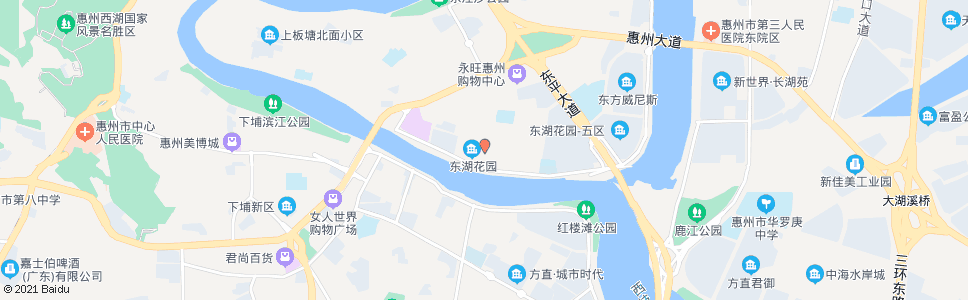 惠州东坡路_公交站地图_惠州公交_妙搜公交查询2024