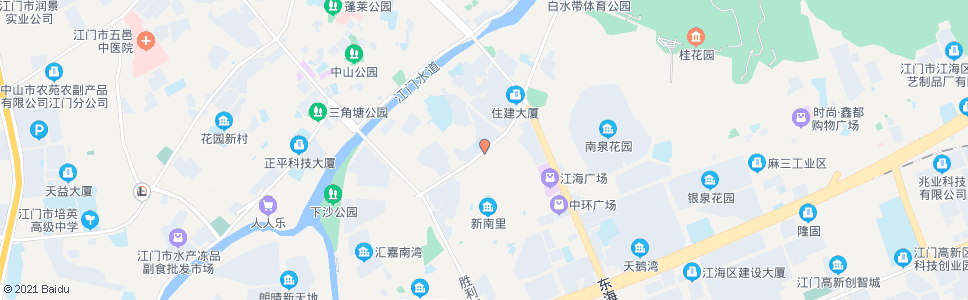 江门新中大道_公交站地图_江门公交_妙搜公交查询2024