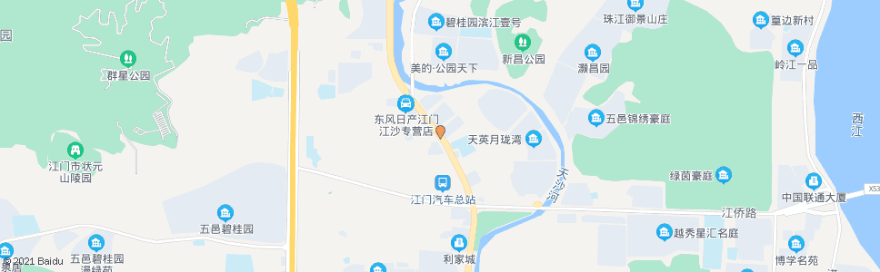 江门庙前(S272)_公交站地图_江门公交_妙搜公交查询2024