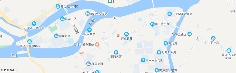 江门新安路口站_公交站地图_江门公交_妙搜公交查询2024