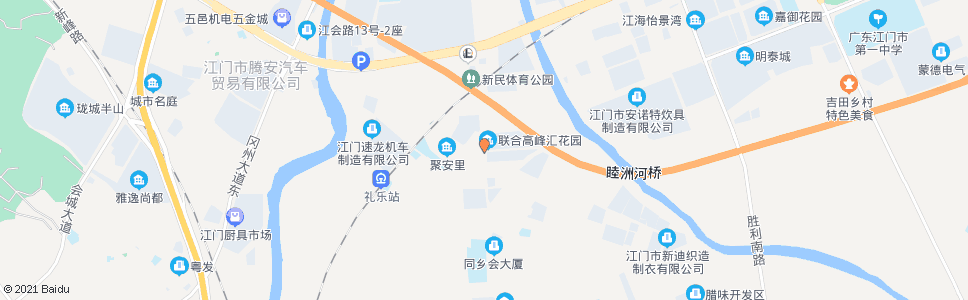 江门联合化纤_公交站地图_江门公交_妙搜公交查询2024