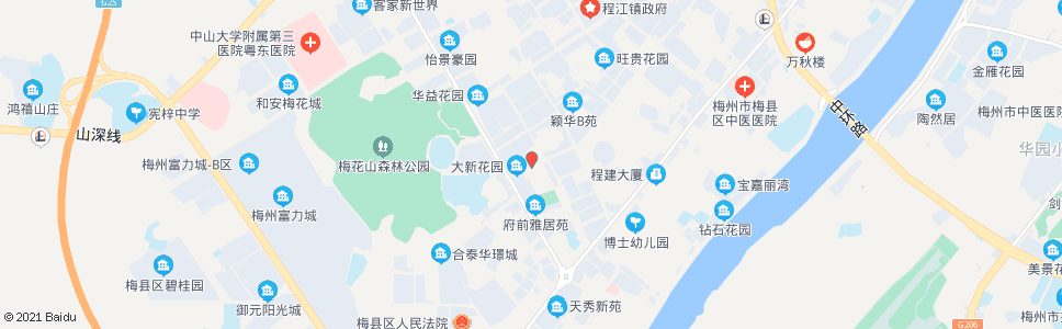 梅州大新路_公交站地图_梅州公交_妙搜公交查询2024