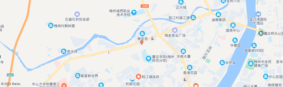 梅州锭子桥_公交站地图_梅州公交_妙搜公交查询2024