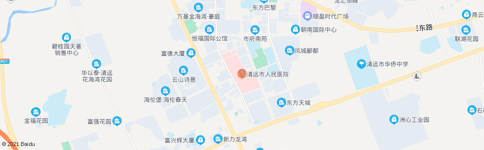 清远市人民医院_公交站地图_清远公交_妙搜公交查询2024