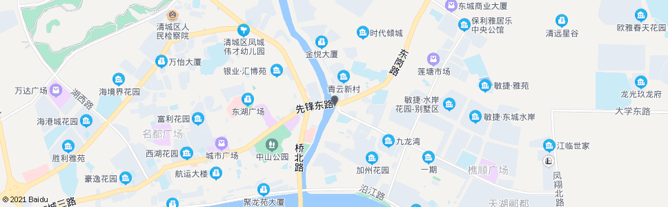 清远先锋桥_公交站地图_清远公交_妙搜公交查询2024