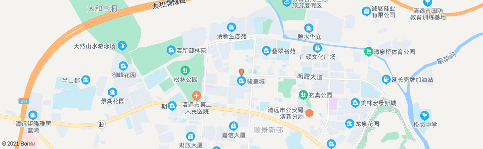 清远清新交警大队_公交站地图_清远公交_妙搜公交查询2024