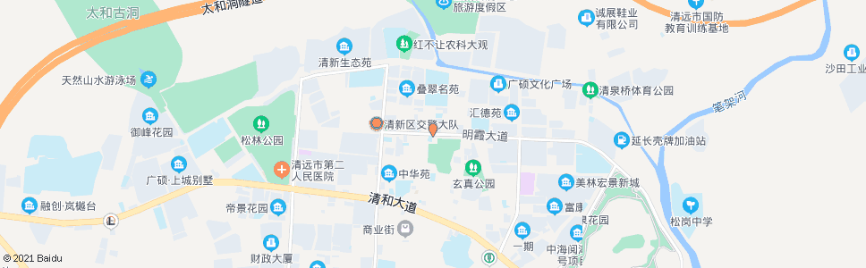 清远太和公园_公交站地图_清远公交_妙搜公交查询2024