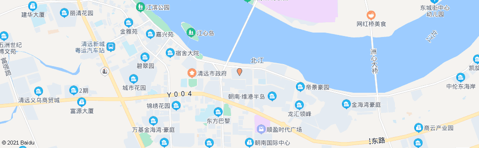 清远清远第一城_公交站地图_清远公交_妙搜公交查询2024