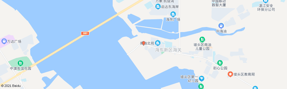 湛江南油码头_公交站地图_湛江公交_妙搜公交查询2024