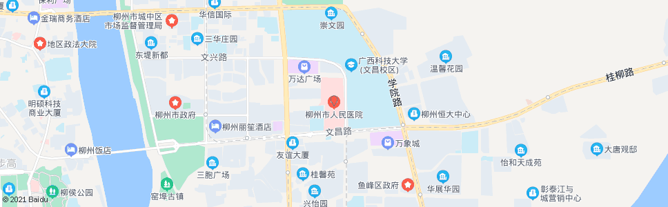 柳州158医院_公交站地图_柳州公交_妙搜公交查询2024