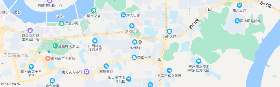 柳州白云路西_公交站地图_柳州公交_妙搜公交查询2024