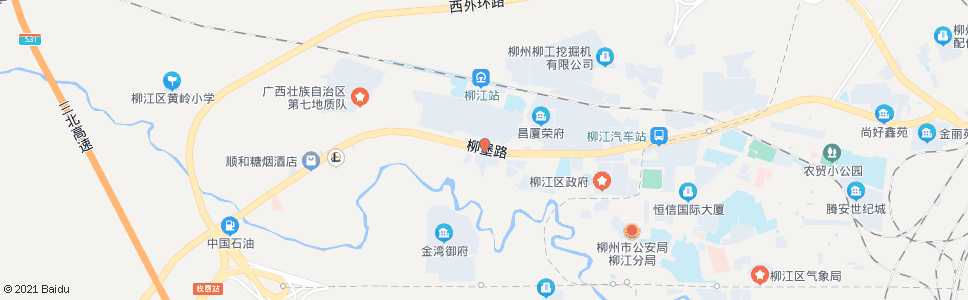 柳州柳西新城_公交站地图_柳州公交_妙搜公交查询2024