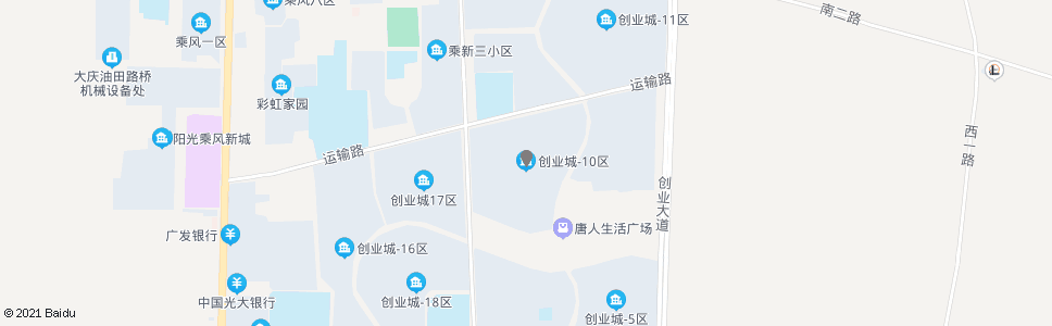 大庆创业城10区_公交站地图_大庆公交_妙搜公交查询2024