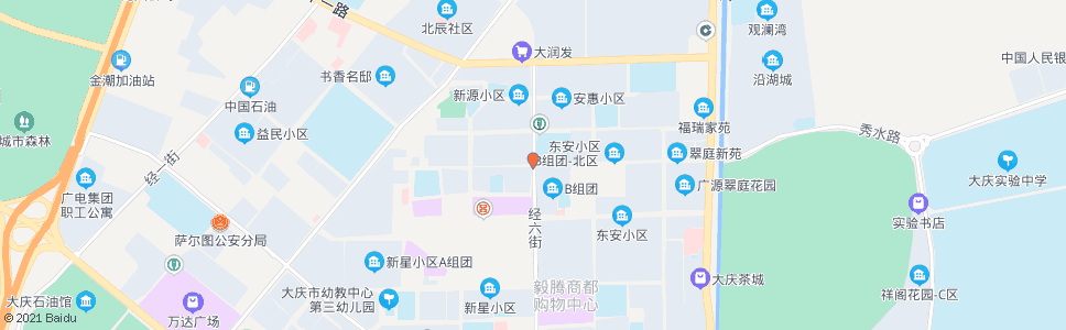 大庆经六街_公交站地图_大庆公交_妙搜公交查询2024