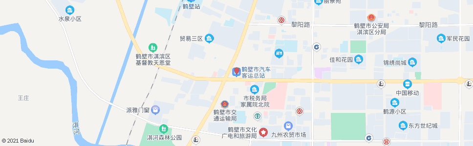 鹤壁长途汽车站西_公交站地图_鹤壁公交_妙搜公交查询2024