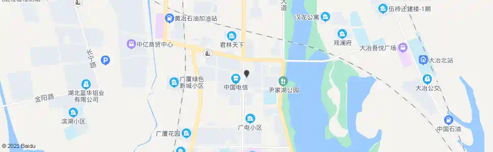 黄石大冶农业银行_公交站地图_黄石公交_妙搜公交查询2024