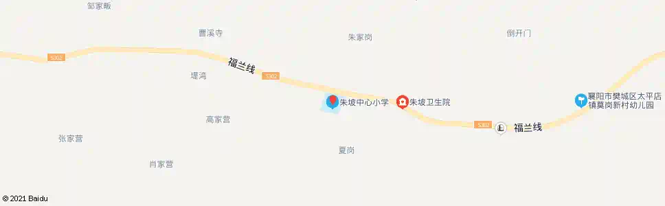 襄阳朱坡中心小学_公交站地图_襄阳公交_妙搜公交查询2024