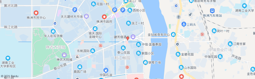 株洲天元桥西_公交站地图_株洲公交_妙搜公交查询2024
