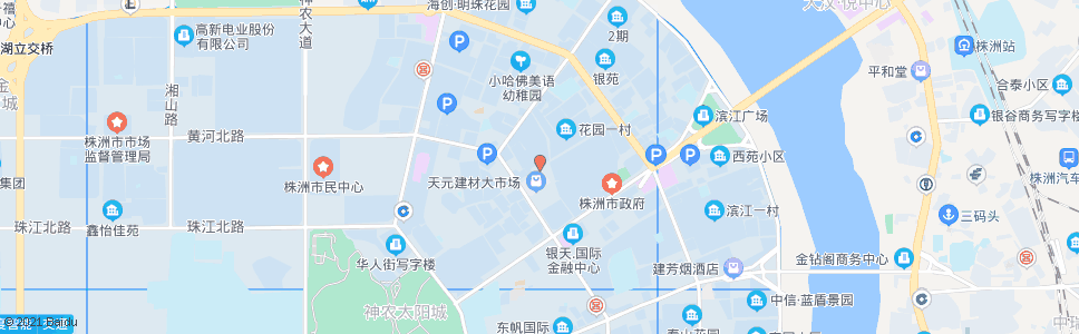株洲花园二村_公交站地图_株洲公交_妙搜公交查询2024