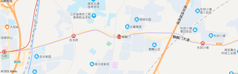 南京麒麟门_公交站地图_南京公交_妙搜公交查询2024