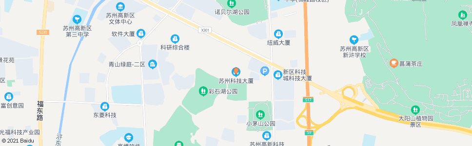苏州科技大厦_公交站地图_苏州公交_妙搜公交查询2024