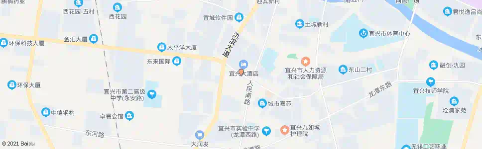 无锡宜兴大酒店_公交站地图_无锡公交_妙搜公交查询2024