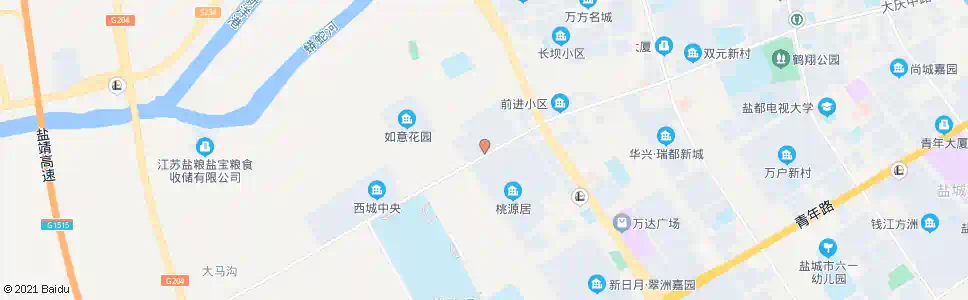 盐城桃源居(苏豪名邸)_公交站地图_盐城公交_妙搜公交查询2024