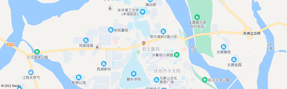抚州新春园_公交站地图_抚州公交_妙搜公交查询2024