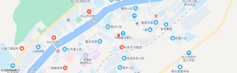 白山市建公司_公交站地图_白山公交_妙搜公交查询2024