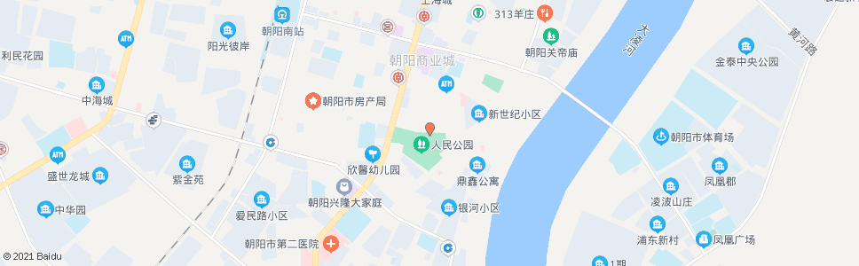 朝阳人民公园北门_公交站地图_朝阳公交_妙搜公交查询2024