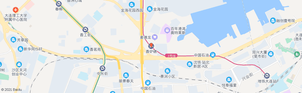 大连香炉礁_公交站地图_大连公交_妙搜公交查询2024