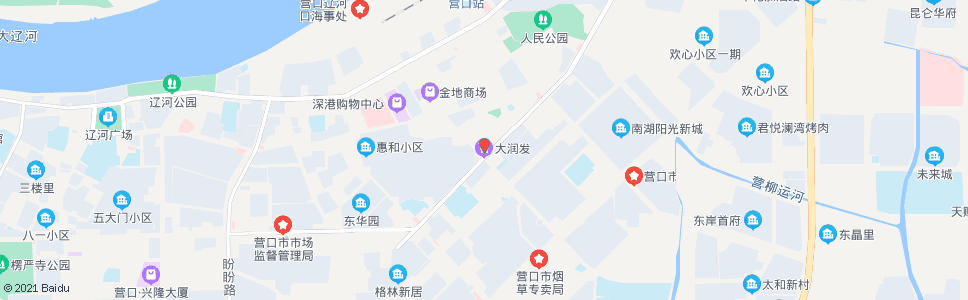 营口大润发超市(东升路)_公交站地图_营口公交_妙搜公交查询2024