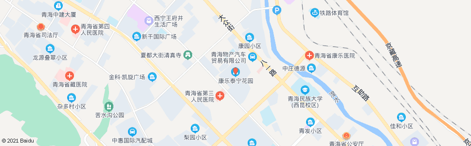西宁泰宁花园_公交站地图_西宁公交_妙搜公交查询2024