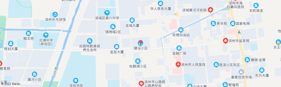 滨州建设小区_公交站地图_滨州公交_妙搜公交查询2024