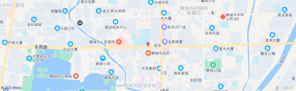 聊城华夏银行_公交站地图_聊城公交_妙搜公交查询2024
