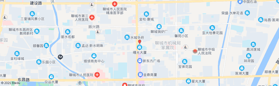 聊城水城中街_公交站地图_聊城公交_妙搜公交查询2024