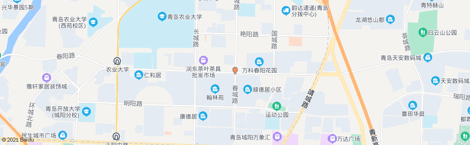 青岛春城路_公交站地图_青岛公交_妙搜公交查询2024