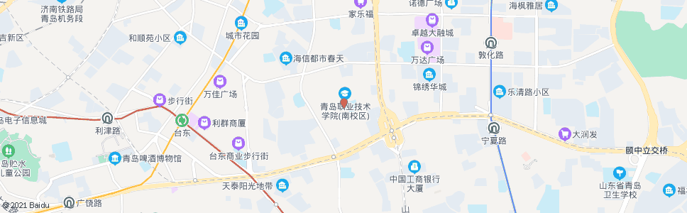 青岛江都路_公交站地图_青岛公交_妙搜公交查询2024
