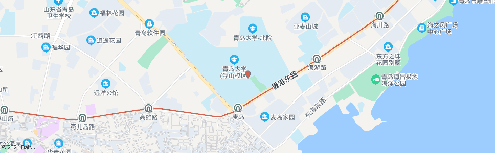 青岛青大路_公交站地图_青岛公交_妙搜公交查询2024