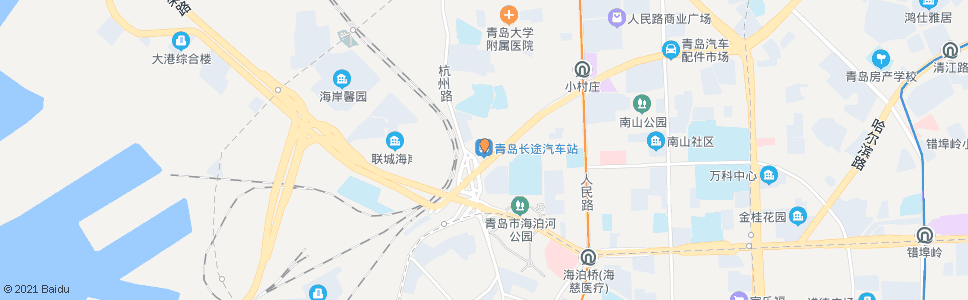青岛长途站(开发区)_公交站地图_青岛公交_妙搜公交查询2024
