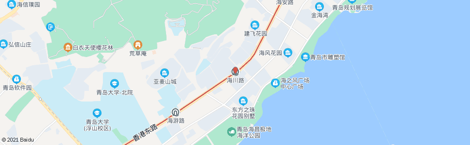青岛海川路_公交站地图_青岛公交_妙搜公交查询2024