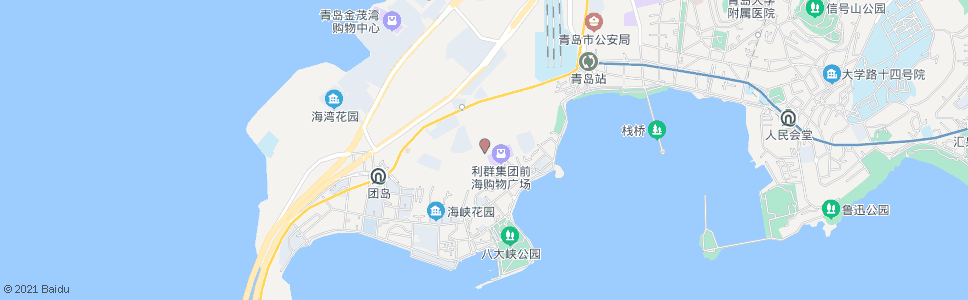 青岛崂山一中_公交站地图_青岛公交_妙搜公交查询2024