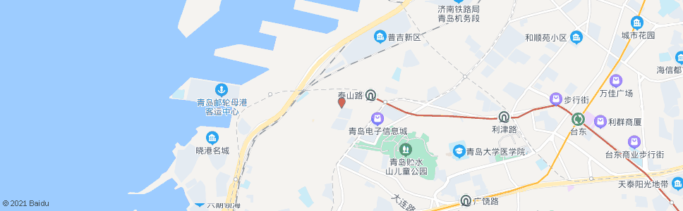 青岛铁山路(铁山路)_公交站地图_青岛公交_妙搜公交查询2024
